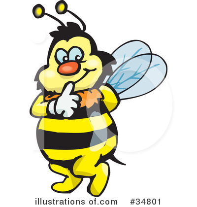 Bee Clipart #34801 by Dennis Holmes Designs