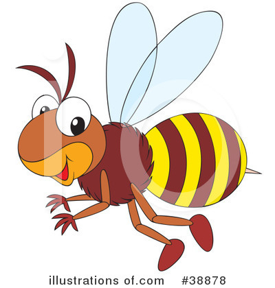 Royalty-Free (RF) Bee Clipart Illustration by Alex Bannykh - Stock Sample #38878
