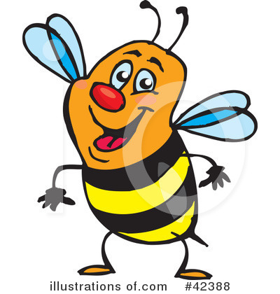 Bee Clipart #42388 by Dennis Holmes Designs