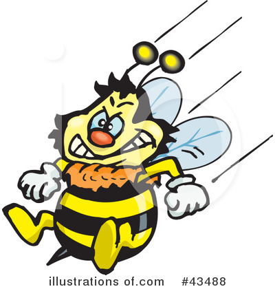 Bee Clipart #43488 by Dennis Holmes Designs