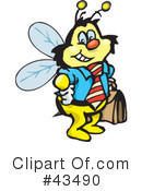 Bee Clipart #43490 by Dennis Holmes Designs