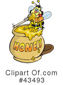 Bee Clipart #43493 by Dennis Holmes Designs