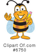 Bee Clipart #6750 by Mascot Junction
