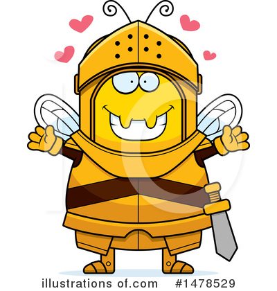 Royalty-Free (RF) Bee Knight Clipart Illustration by Cory Thoman - Stock Sample #1478529