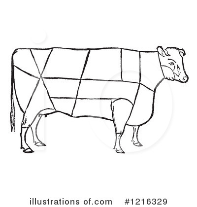 Royalty-Free (RF) Beef Clipart Illustration by Picsburg - Stock Sample #1216329