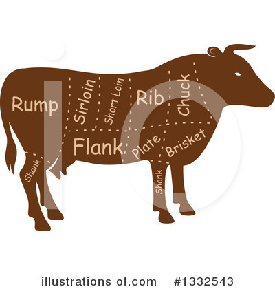 Royalty-Free (RF) Beef Clipart Illustration by Vector Tradition SM - Stock Sample #1332543