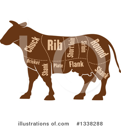 Royalty-Free (RF) Beef Clipart Illustration by Vector Tradition SM - Stock Sample #1338288