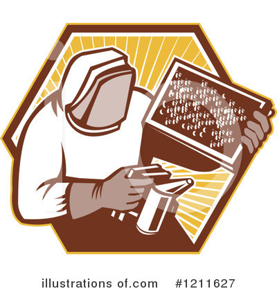 Royalty-Free (RF) Beekeeper Clipart Illustration by patrimonio - Stock Sample #1211627