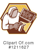 Beekeeper Clipart #1211627 by patrimonio