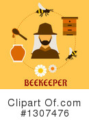 Beekeeper Clipart #1307476 by Vector Tradition SM
