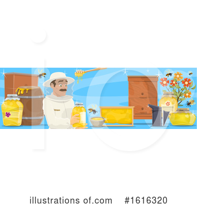 Beekeeper Clipart #1616320 by Vector Tradition SM