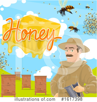 Bees Clipart #1617398 by Vector Tradition SM
