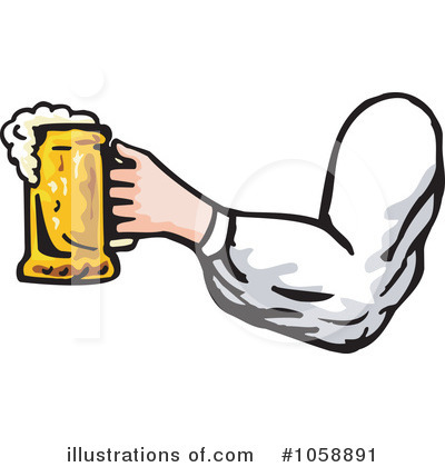 Royalty-Free (RF) Beer Clipart Illustration by patrimonio - Stock Sample #1058891