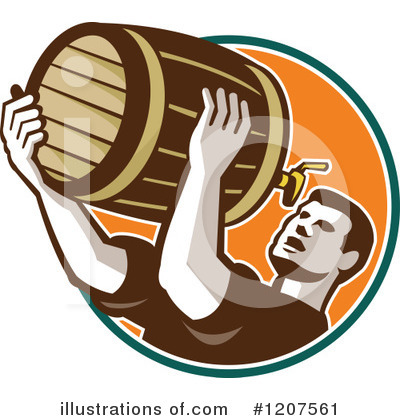 Royalty-Free (RF) Beer Clipart Illustration by patrimonio - Stock Sample #1207561