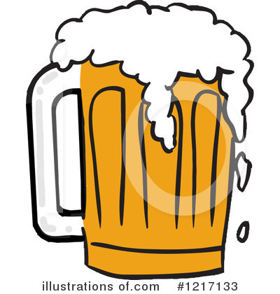 Royalty-Free (RF) Beer Clipart Illustration by LaffToon - Stock Sample #1217133