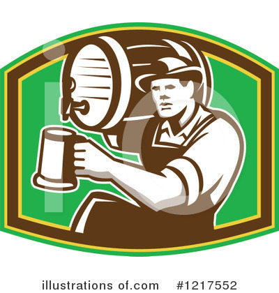 Royalty-Free (RF) Beer Clipart Illustration by patrimonio - Stock Sample #1217552