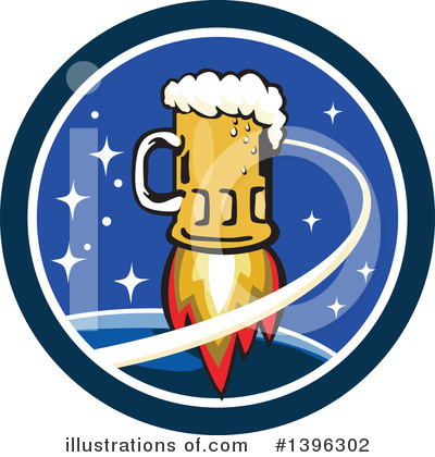 Royalty-Free (RF) Beer Clipart Illustration by patrimonio - Stock Sample #1396302
