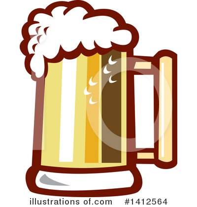 Beer Stein Clipart #1412564 by patrimonio