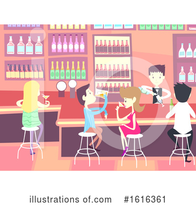 Bartender Clipart #1616361 by BNP Design Studio