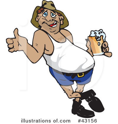 Royalty-Free (RF) Beer Clipart Illustration by Dennis Holmes Designs - Stock Sample #43156