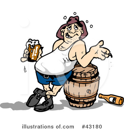 Royalty-Free (RF) Beer Clipart Illustration by Dennis Holmes Designs - Stock Sample #43180
