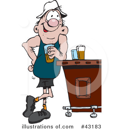 Royalty-Free (RF) Beer Clipart Illustration by Dennis Holmes Designs - Stock Sample #43183