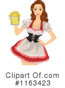 Beer Maiden Clipart #1163423 by BNP Design Studio