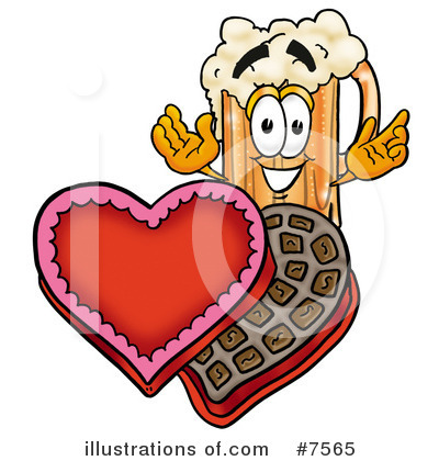 Royalty-Free (RF) Beer Mug Clipart Illustration by Mascot Junction - Stock Sample #7565