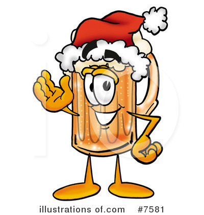 Royalty-Free (RF) Beer Mug Clipart Illustration by Mascot Junction - Stock Sample #7581