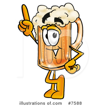 Royalty-Free (RF) Beer Mug Clipart Illustration by Mascot Junction - Stock Sample #7588
