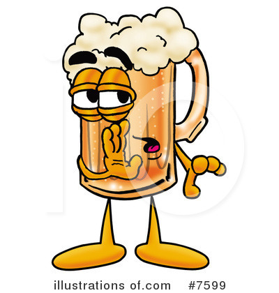 Royalty-Free (RF) Beer Mug Clipart Illustration by Mascot Junction - Stock Sample #7599