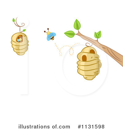 Bee Hive Clipart #1131598 by BNP Design Studio