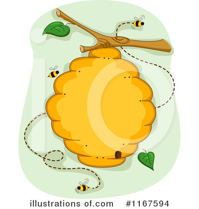 Royalty-Free (RF) Bees Clipart Illustration by BNP Design Studio - Stock Sample #1167594