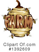 Bees Clipart #1392609 by BNP Design Studio