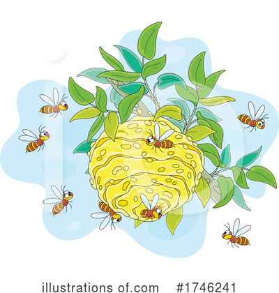 Royalty-Free (RF) Bees Clipart Illustration by Alex Bannykh - Stock Sample #1746241