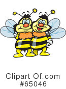 Bees Clipart #65046 by Dennis Holmes Designs