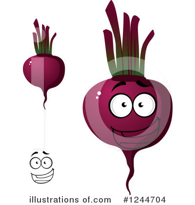 Royalty-Free (RF) Beet Clipart Illustration by Vector Tradition SM - Stock Sample #1244704