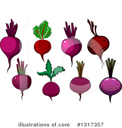 Royalty-Free (RF) Beet Clipart Illustration by Vector Tradition SM - Stock Sample #1317357