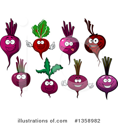 Royalty-Free (RF) Beet Clipart Illustration by Vector Tradition SM - Stock Sample #1358982