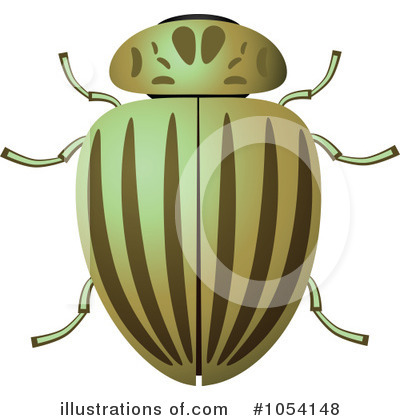 Royalty-Free (RF) Beetle Clipart Illustration by vectorace - Stock Sample #1054148