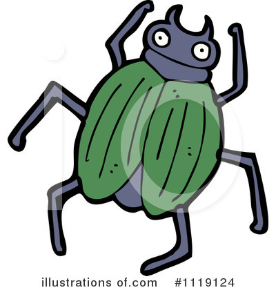 Royalty-Free (RF) Beetle Clipart Illustration by lineartestpilot - Stock Sample #1119124