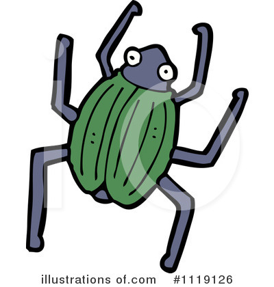 Royalty-Free (RF) Beetle Clipart Illustration by lineartestpilot - Stock Sample #1119126