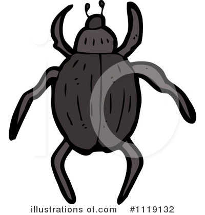 Royalty-Free (RF) Beetle Clipart Illustration by lineartestpilot - Stock Sample #1119132