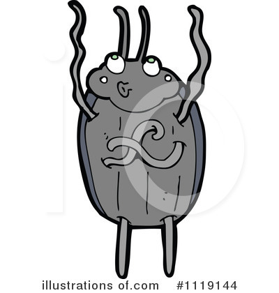 Royalty-Free (RF) Beetle Clipart Illustration by lineartestpilot - Stock Sample #1119144