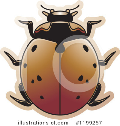 Royalty-Free (RF) Beetle Clipart Illustration by Lal Perera - Stock Sample #1199257