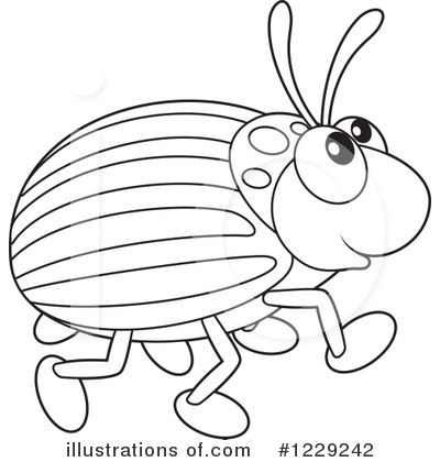 Royalty-Free (RF) Beetle Clipart Illustration by Alex Bannykh - Stock Sample #1229242