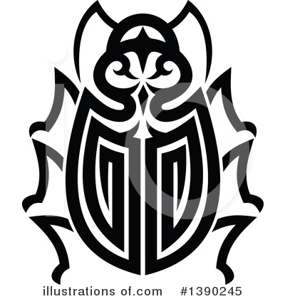 Royalty-Free (RF) Beetle Clipart Illustration by Vector Tradition SM - Stock Sample #1390245