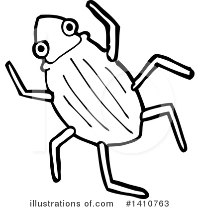 Royalty-Free (RF) Beetle Clipart Illustration by lineartestpilot - Stock Sample #1410763