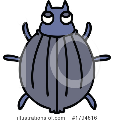 Royalty-Free (RF) Beetle Clipart Illustration by lineartestpilot - Stock Sample #1794616