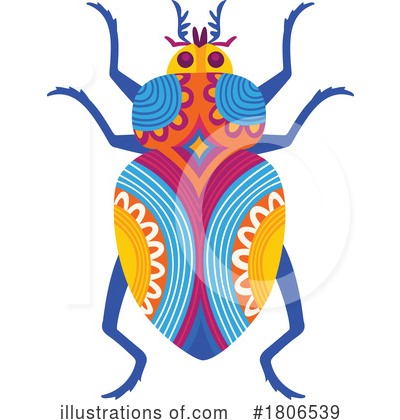 Royalty-Free (RF) Beetle Clipart Illustration by Vector Tradition SM - Stock Sample #1806539